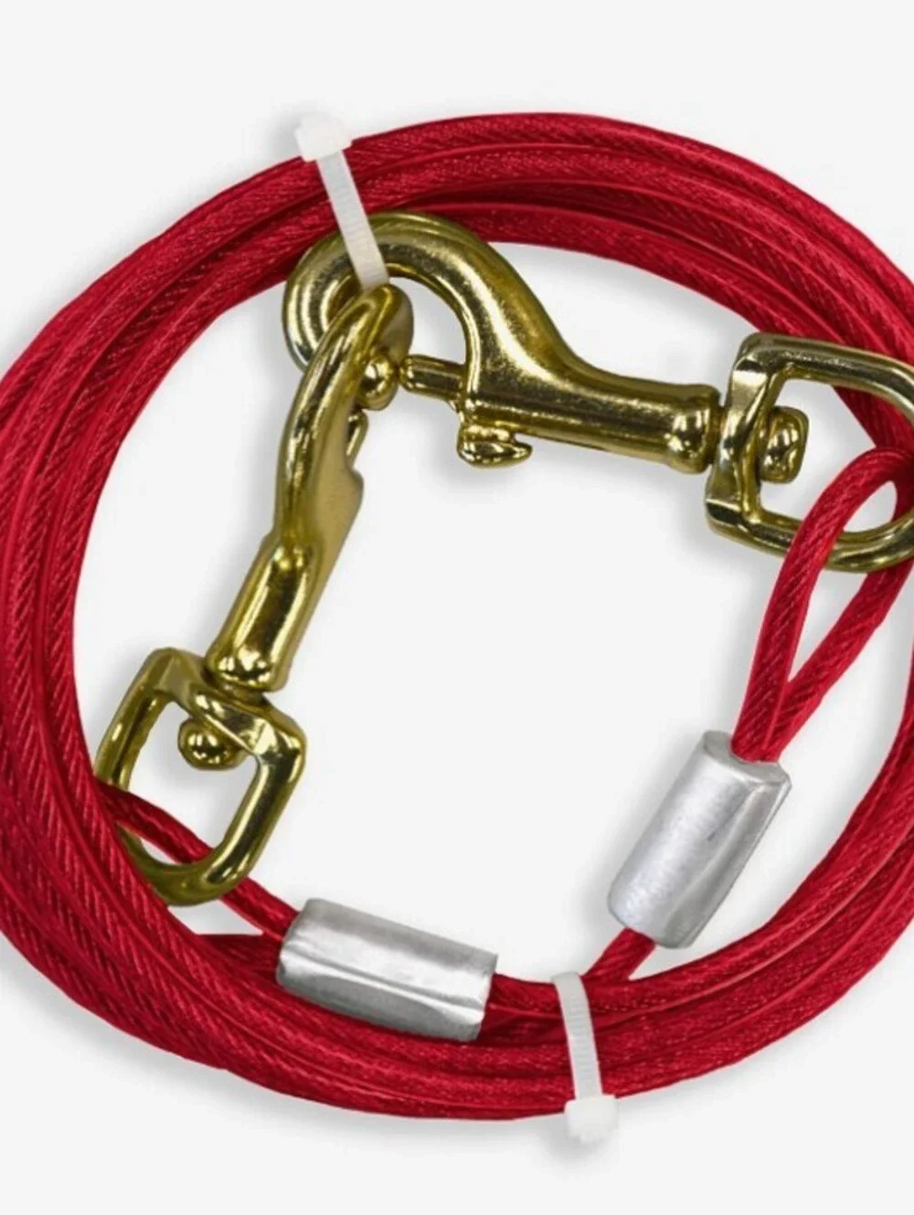 Four Paws Puppy Dog Tie Out Cable Red Puppy (15 Feet)